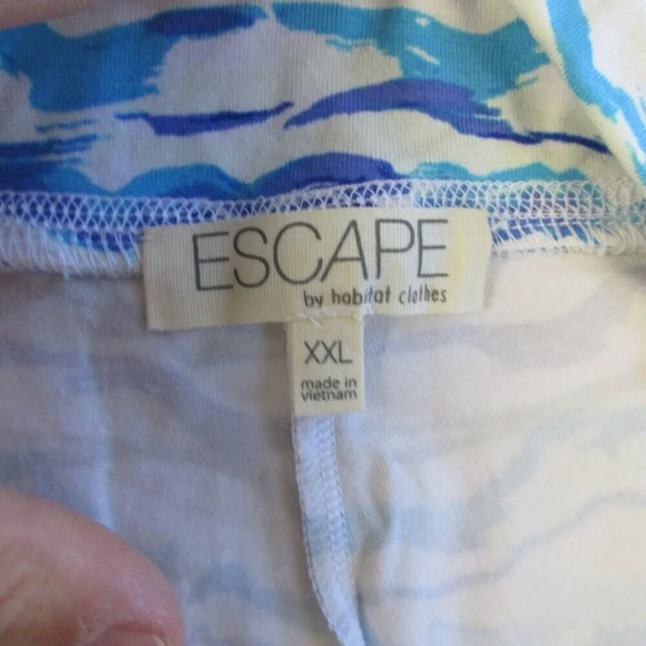 Escape Habitat Womens Mini Skirt Skort XXL Blue Rayon Performance Golf 368 - Picture 7 of 12